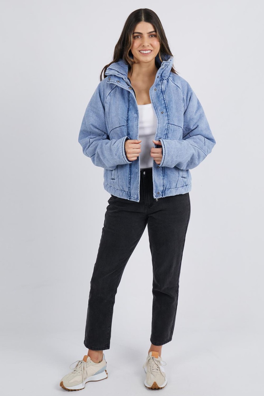 Coats & Jackets Foxwood | Rosalee Denim Jacket Vintageblu