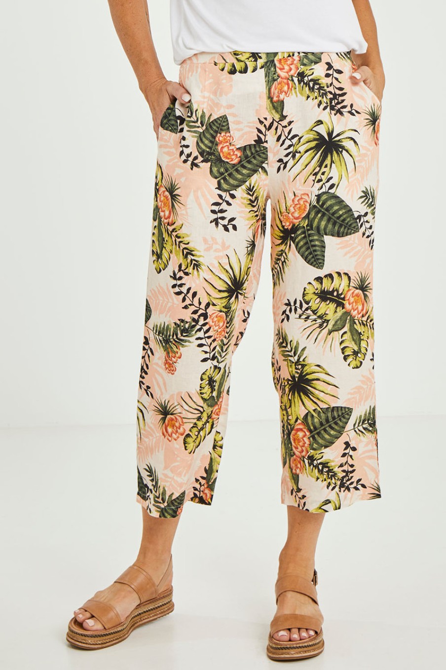 Pants & Leggings Gordon Smith | Linen Pant Tropical