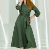 Dresses Moonlight Bird | Jeanie Shirt Dress Sage