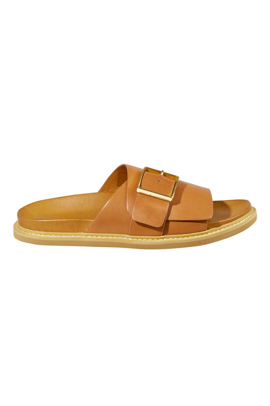 Shoes EOS | Dede Leather Slide Brandy