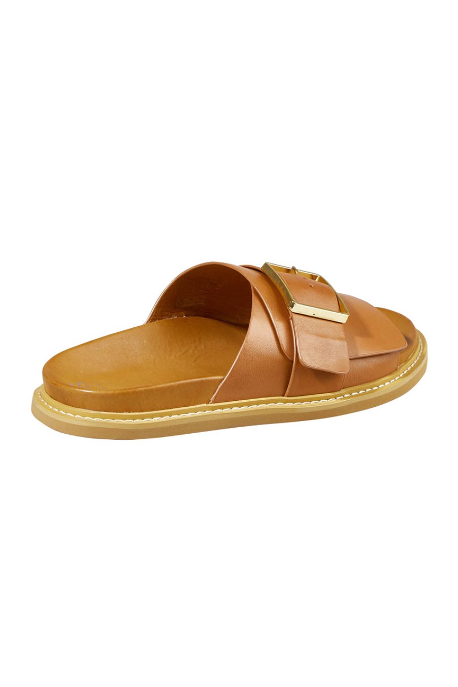 Shoes EOS | Dede Leather Slide Brandy