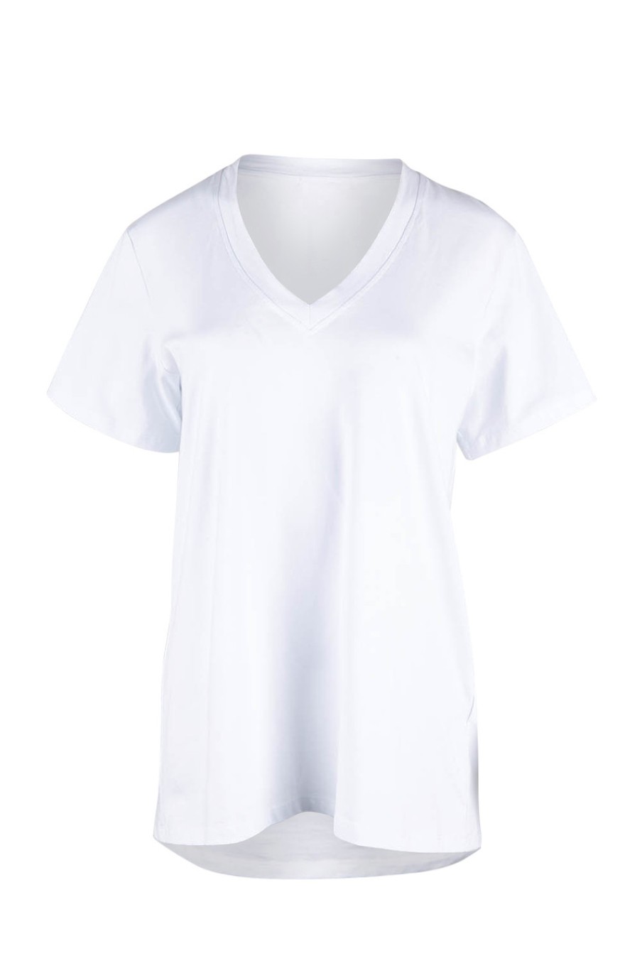 Tops Unwind by Birdsnest | Cotton Jersey V Neck Tee