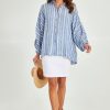 Tops Holiday | Cliffside Shirt Nautstripe