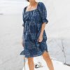 Dresses boho bird | Sweet Memories Cotton Dress Indigo