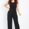 Jumpsuits & Playsuits Belle bird | Belle Knot Front Jumpsuit Black