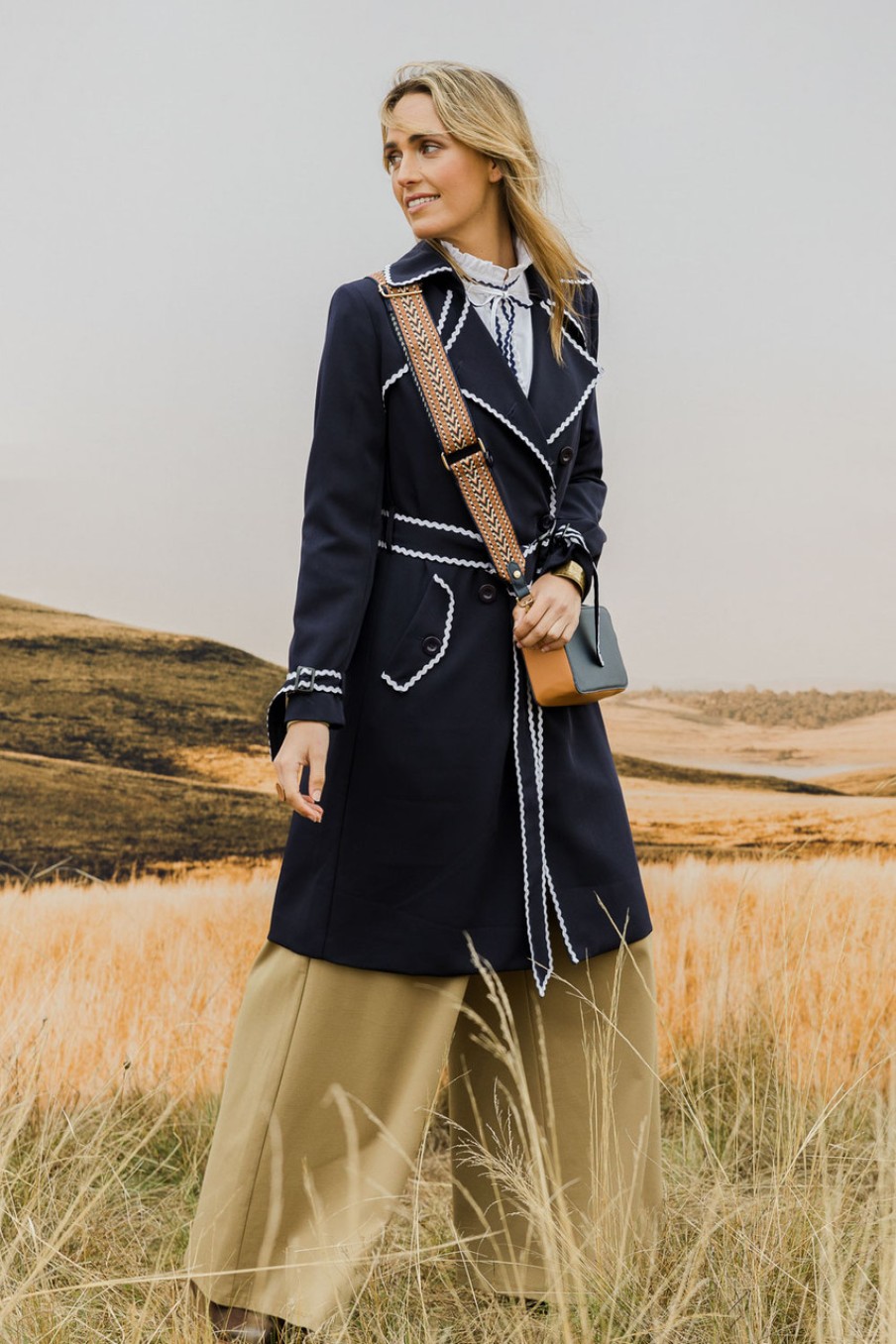 Coats & Jackets boho bird | Forever In Style Trench Coat Navy