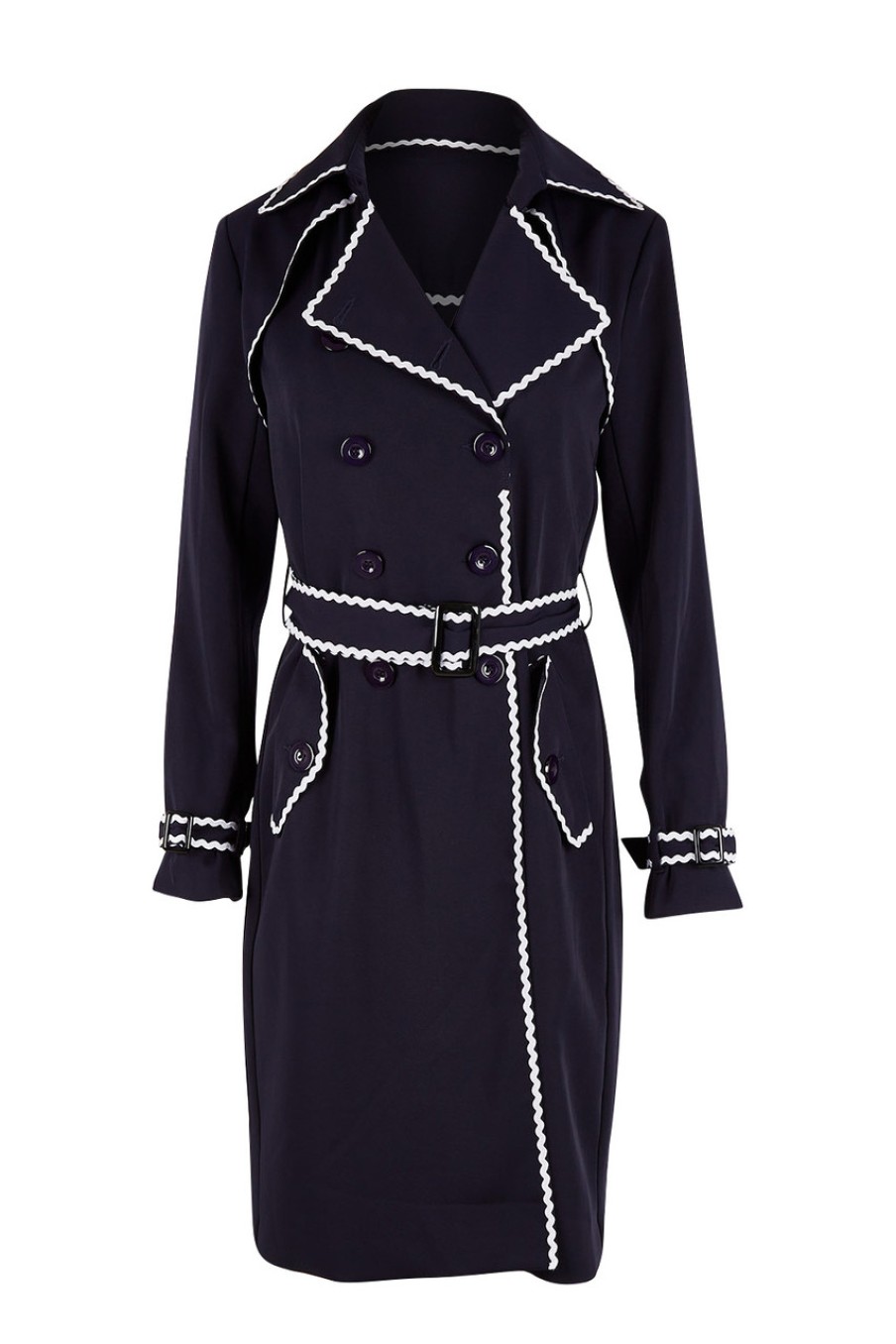 Coats & Jackets boho bird | Forever In Style Trench Coat Navy