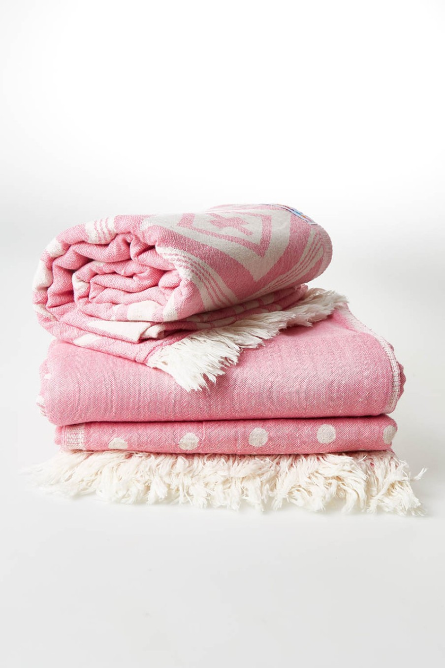 Swimwear Hammamas | Hammamas Aztec Towel Pink