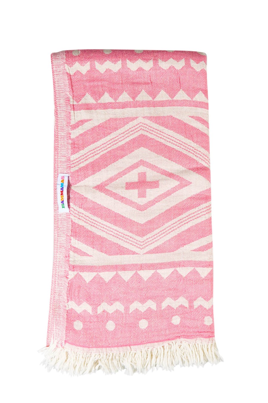 Swimwear Hammamas | Hammamas Aztec Towel Pink