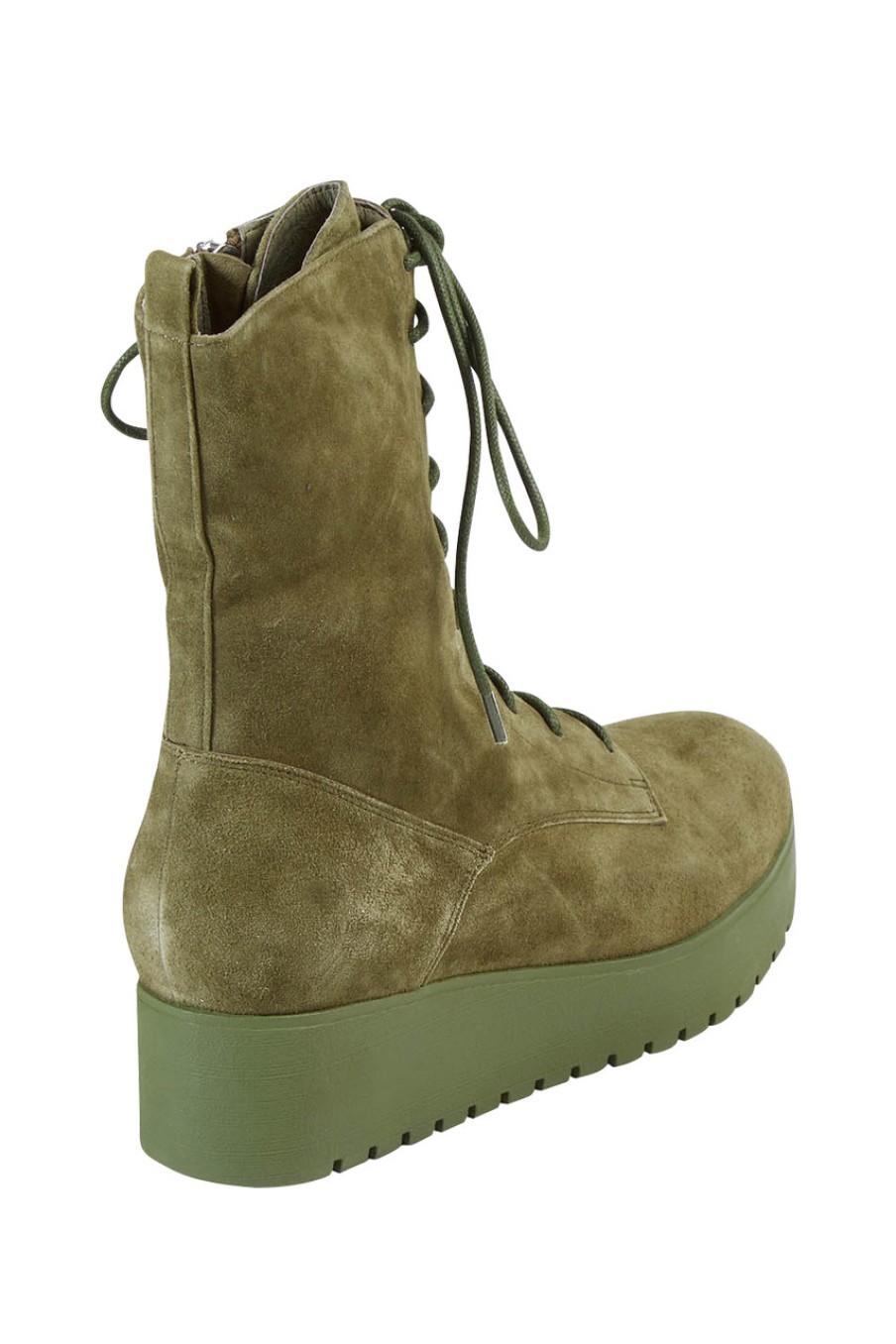 Shoes Django & Juliette | Karalin Suede Lace Boot Oliveolive