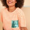 Tops handpicked by birds | Sequin Pocket Tee Sequins