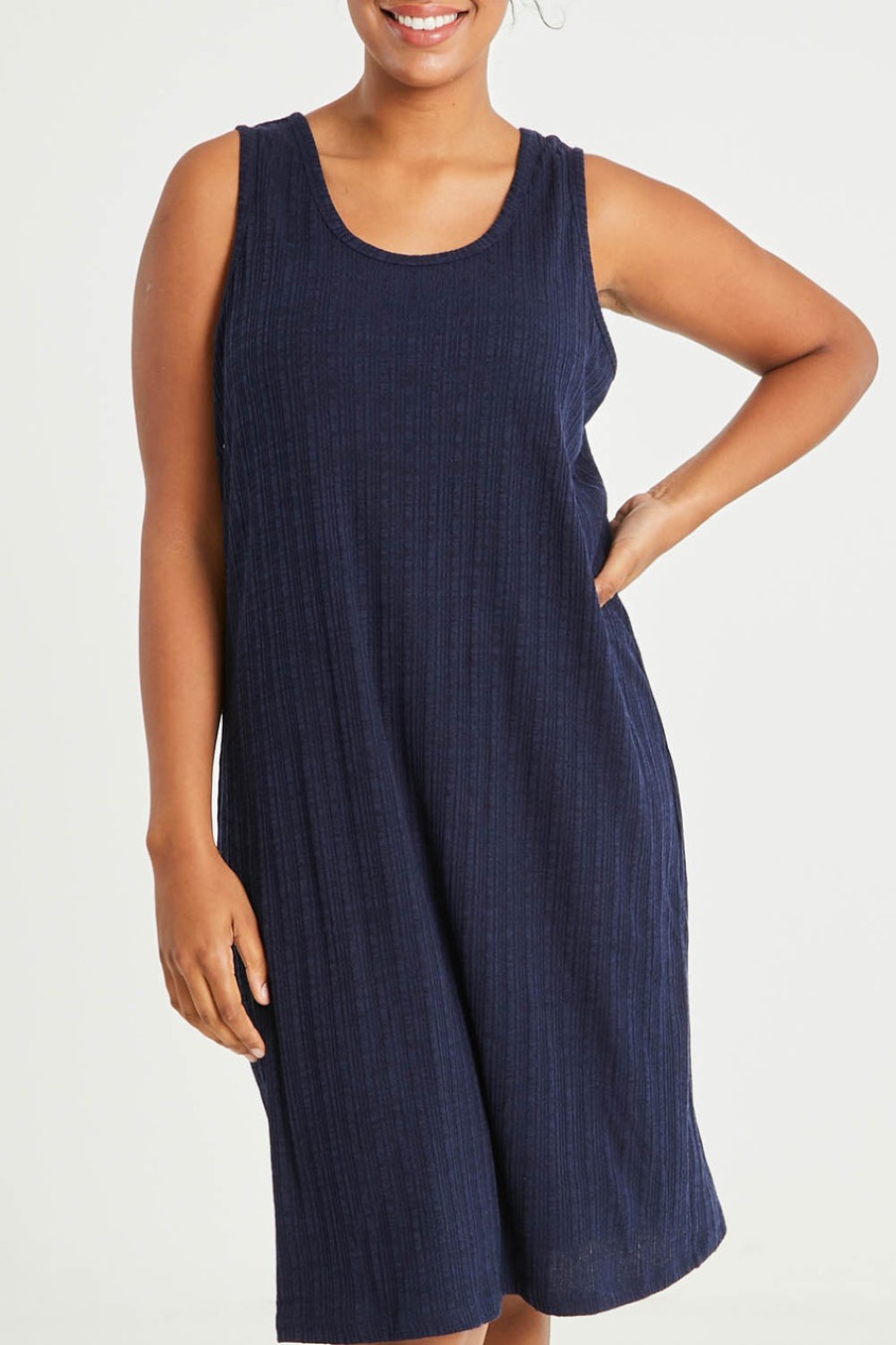 Dresses bird keepers | The Textured Knit Lined Tank Dress