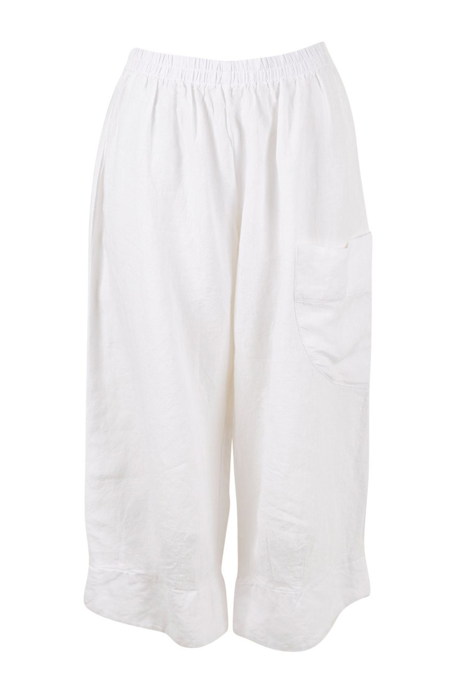 Pants & Leggings Clarity By Threadz | Side Pocket Pant White