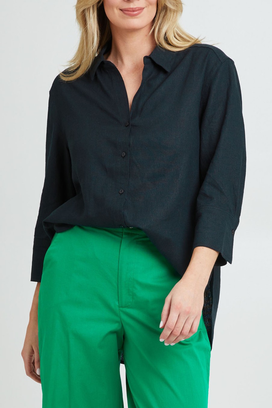 Tops Betty Basics | Caprice Shirt Coal