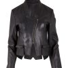 Coats & Jackets boho bird | Pirate And Mermaid Leather Jacket Black