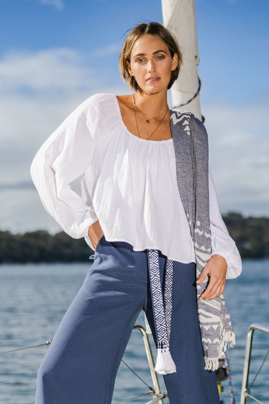 Tops boho bird | Bringing Sexy Back Blouse White