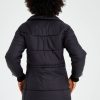 Coats & Jackets Pretty In Pink | Long Line Funnel Neck Puffer Black