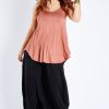 Tops boho bird | Softly Swinging Bamboo Scoop Singlet