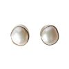 Accessories Greenwood Designs | Bezel Set Pearl Stud Silver