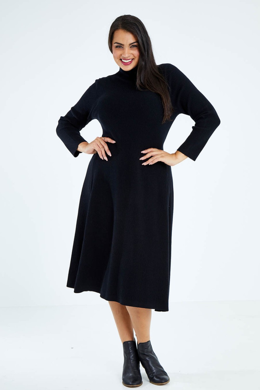 Dresses bird by design | The Fit And Flare Knitted Rib Dress