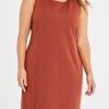 Dresses Belle bird | Belle Classic Ponte Sleeveless Dress Ochrerust