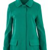 Coats & Jackets Pretty In Pink | Jasmine Zip Front Jacket Seagreen