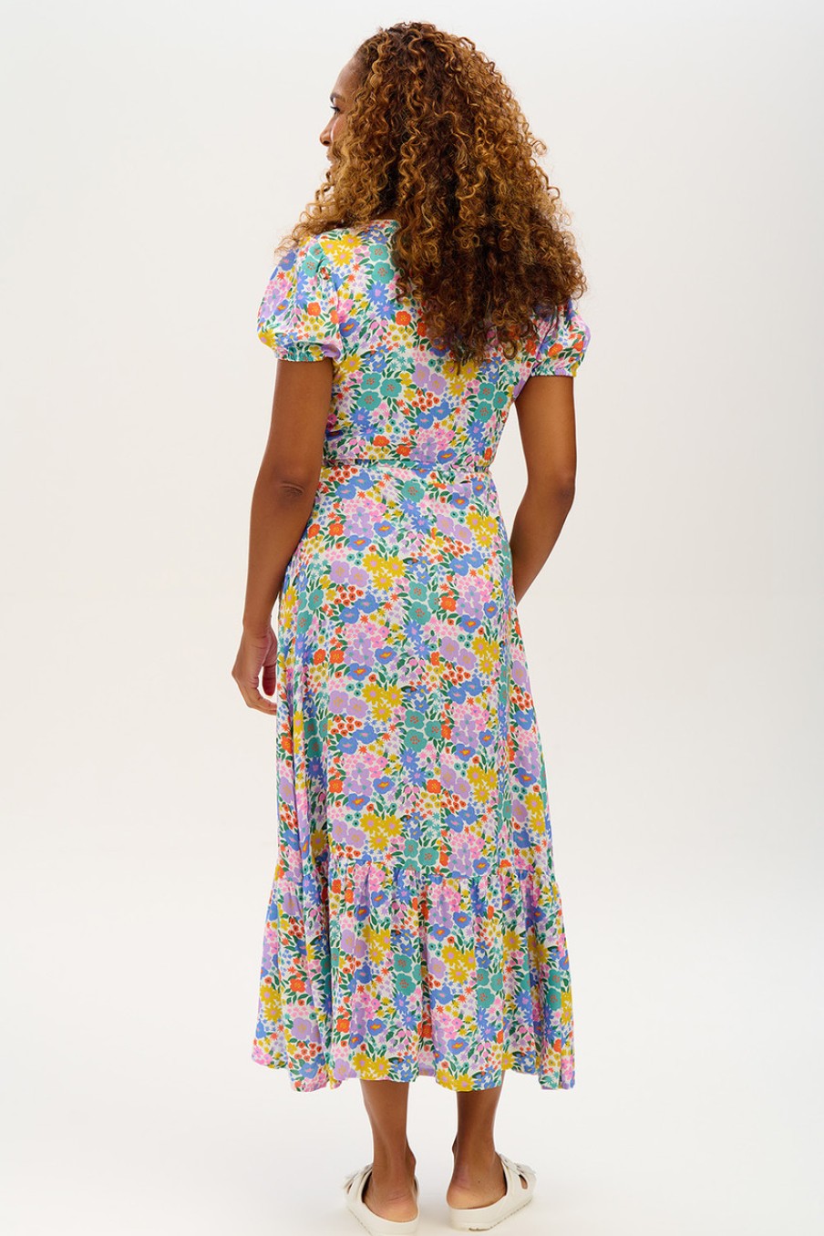 Dresses Sugarhill Brighton | Jameela Maxi Wrap Dress Multiflora