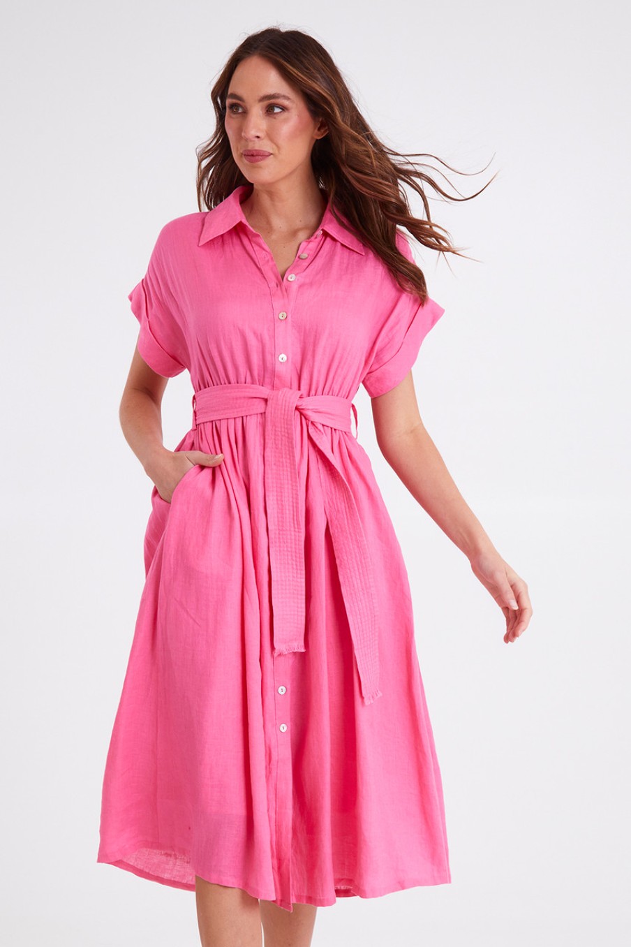 Dresses Eb & Ive | La Vie Shirt Dress Candy