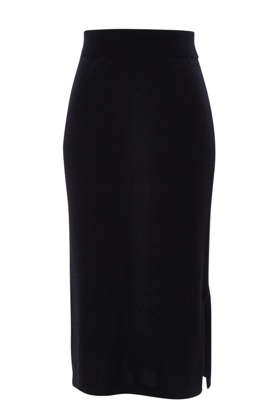 Skirts Natural for birds | Wool Cashmere Midi Side Split Skirt