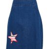 Skirts handpicked by birds | Patch Denim Skirt Denimpatch