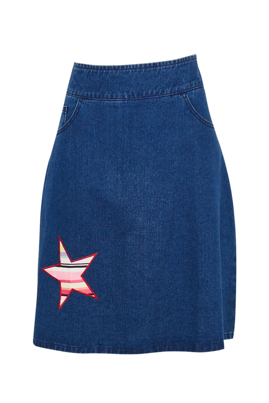 Skirts handpicked by birds | Patch Denim Skirt Denimpatch