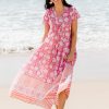 Dresses Sea Bird | Kurrawa Beach Cotton Midi Dress