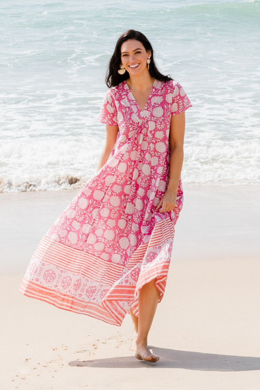 Dresses Sea Bird | Kurrawa Beach Cotton Midi Dress