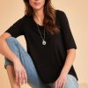 Tops bird keepers | The Luxe A Line Tee Black