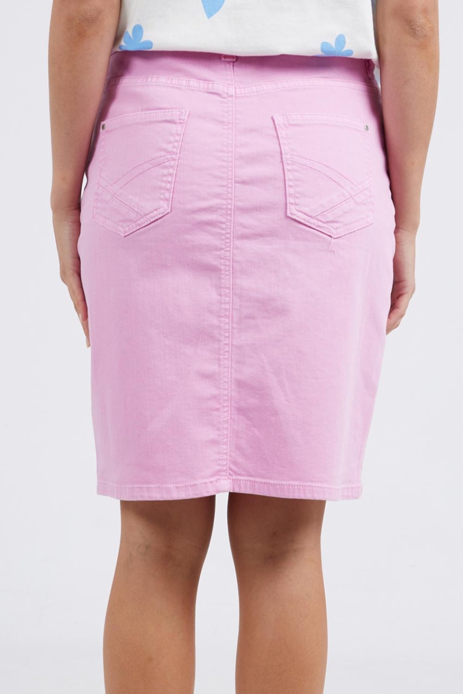 Skirts Elm | Belle Denim Skirt Sweetlilac