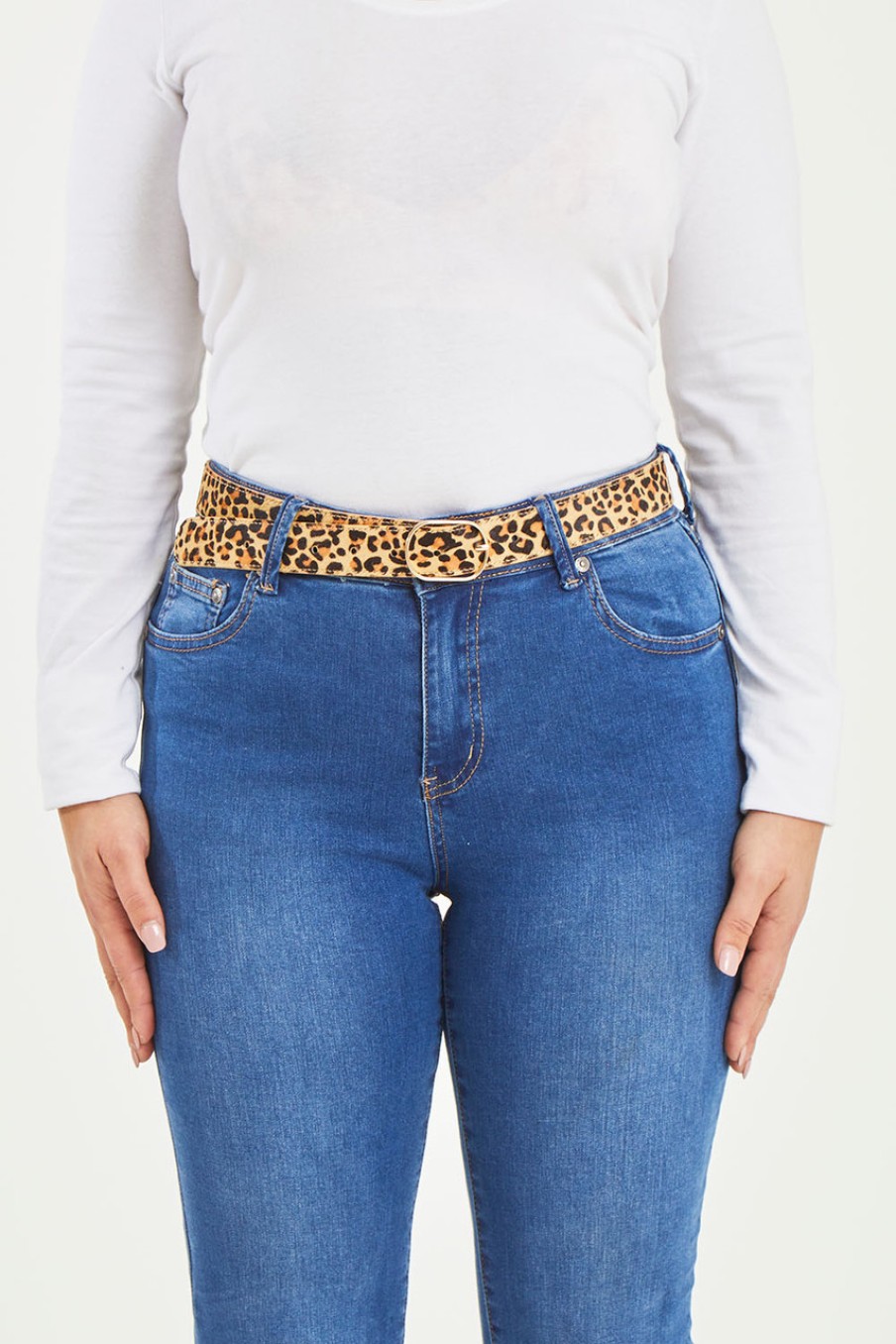 Accessories Loop Leather Co | Felicia Leather Belt Leopard