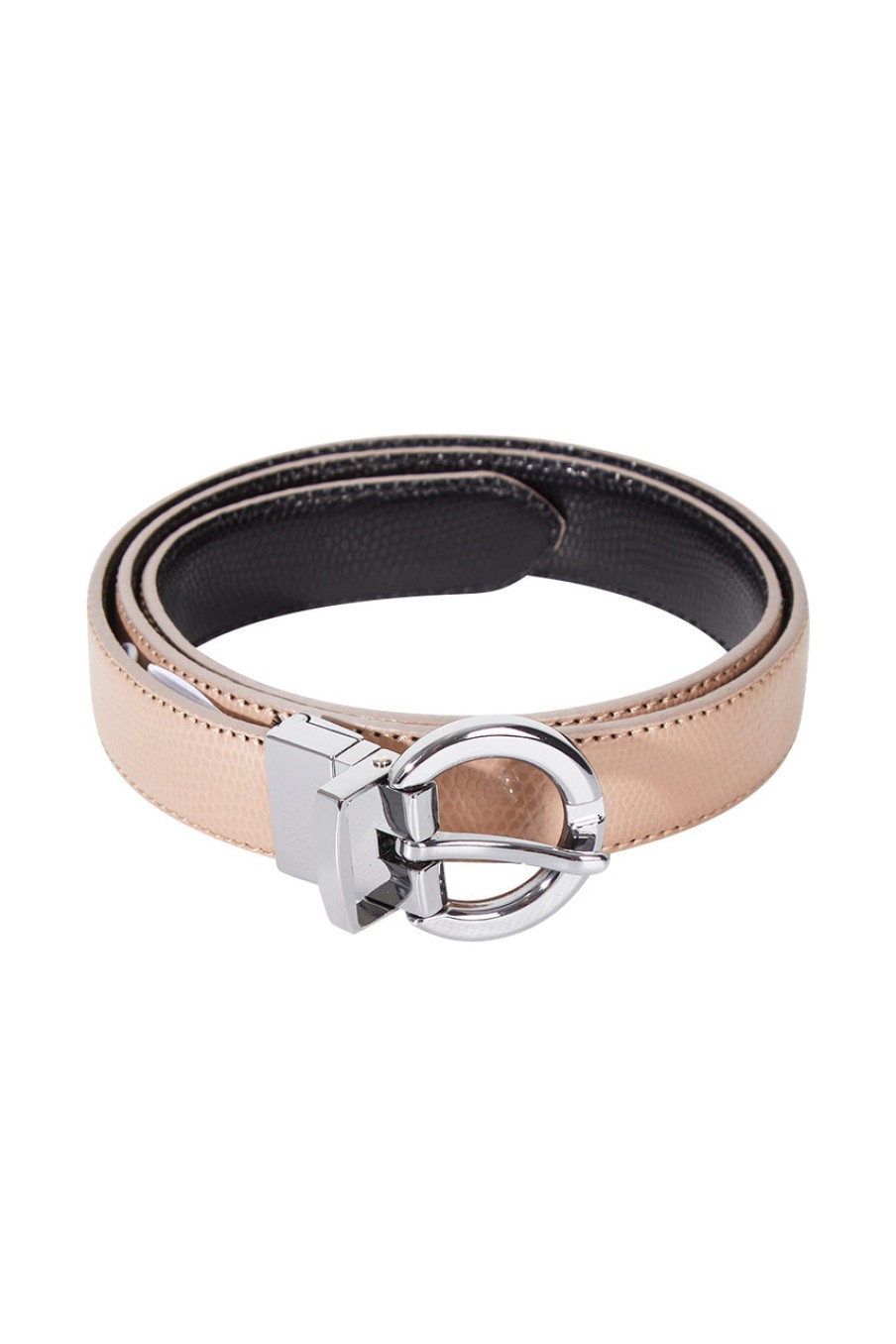 Accessories bird keepers | The Bella Genuine Reversible Leather Belt Beigeblack