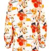 Tops bird by design | The Printed Drop Shoulder Blouse Floral