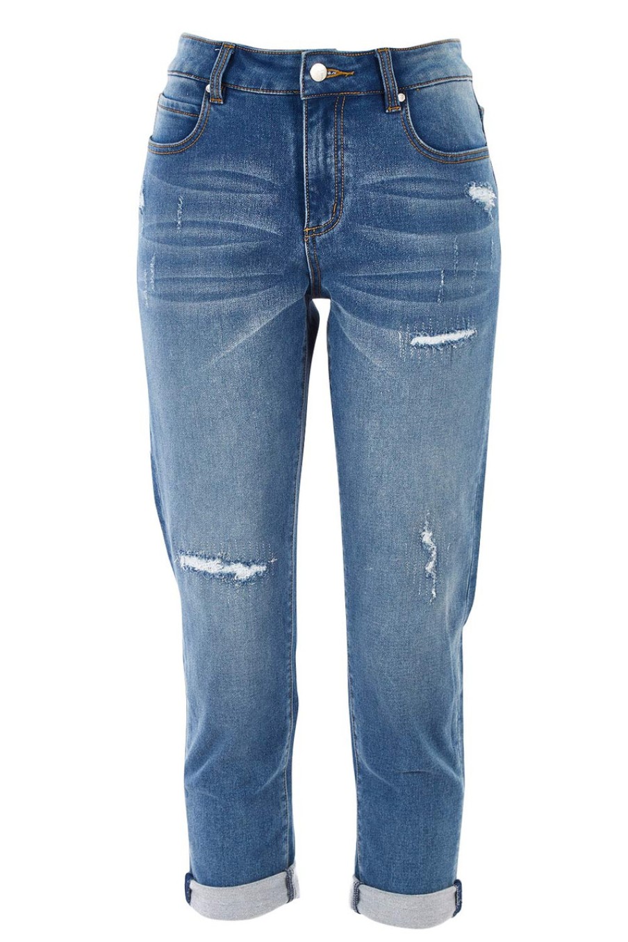 Jeans bird keepers | The Distressed Denim Jean Midblue