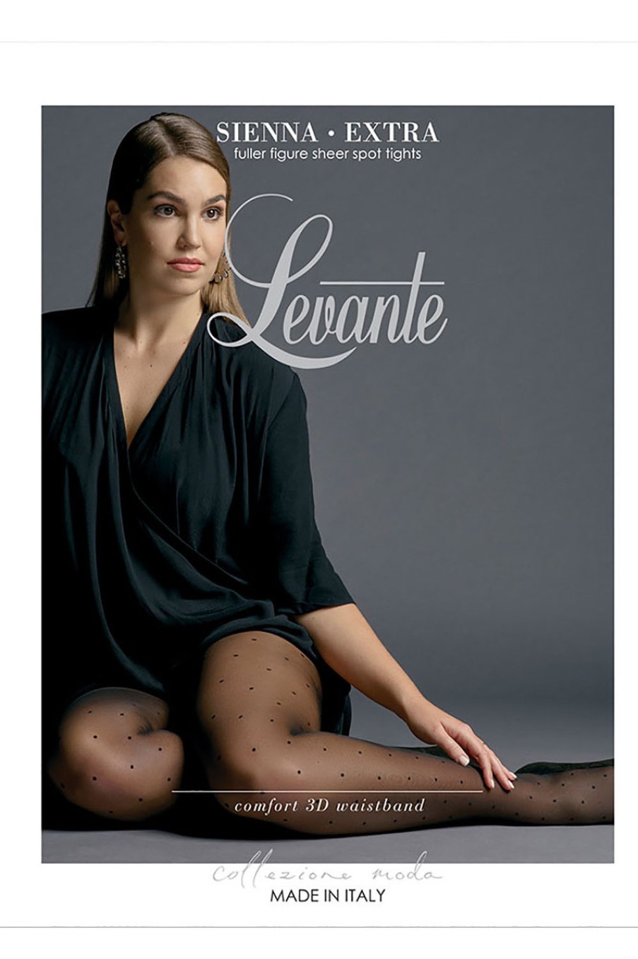 Lingerie & Sleepwear Levante | Sienna Spot Sheer Ff Stocking Nero