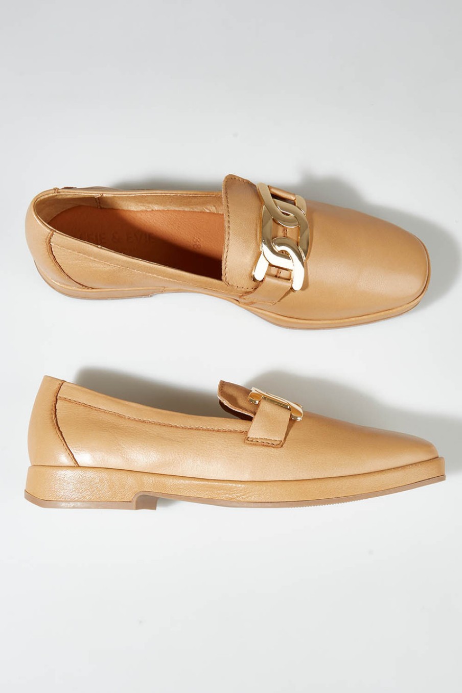 Shoes Alfie and Evie | Luis Leather Loafer Camel