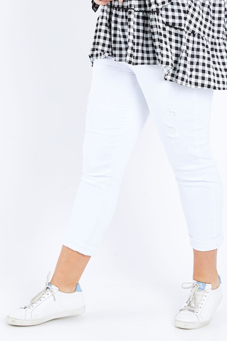 Jeans Threadz | Pull On Ripped Jeans