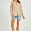 Tops Holiday | Cliffside Shirt Taupe