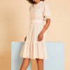 Dresses handpicked by birds | Ric Rac Detail Button Thru Dress Ricrac