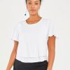 Tops boho bird | Short And Sweet Bamboo Layered Tee