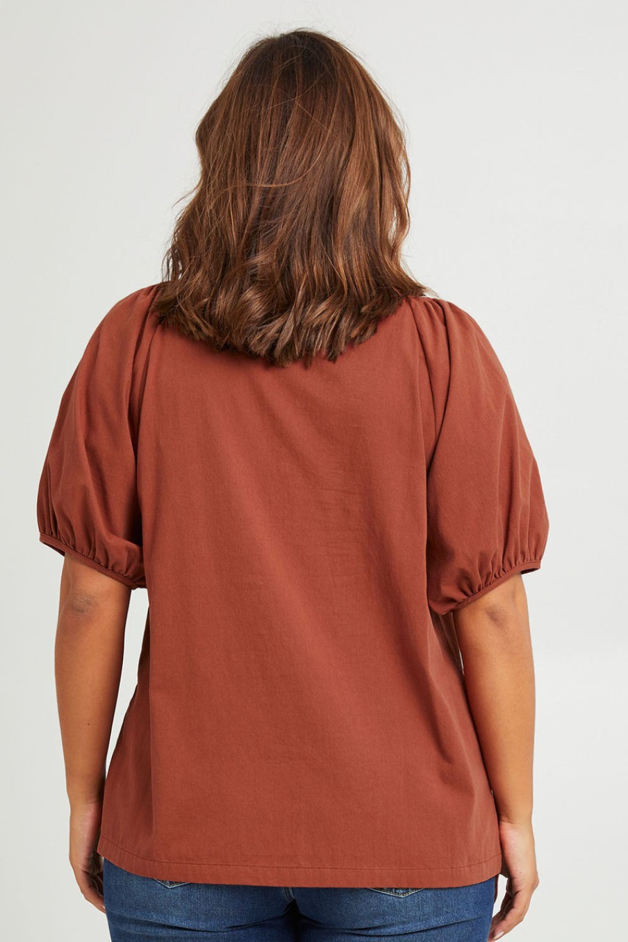 Tops boho bird | Sunday Vibes On Or Off Shoulder Blouse Rust