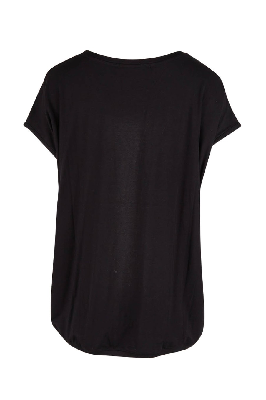 Tops bird keepers | The Luxe Relaxed Drape Tee Black