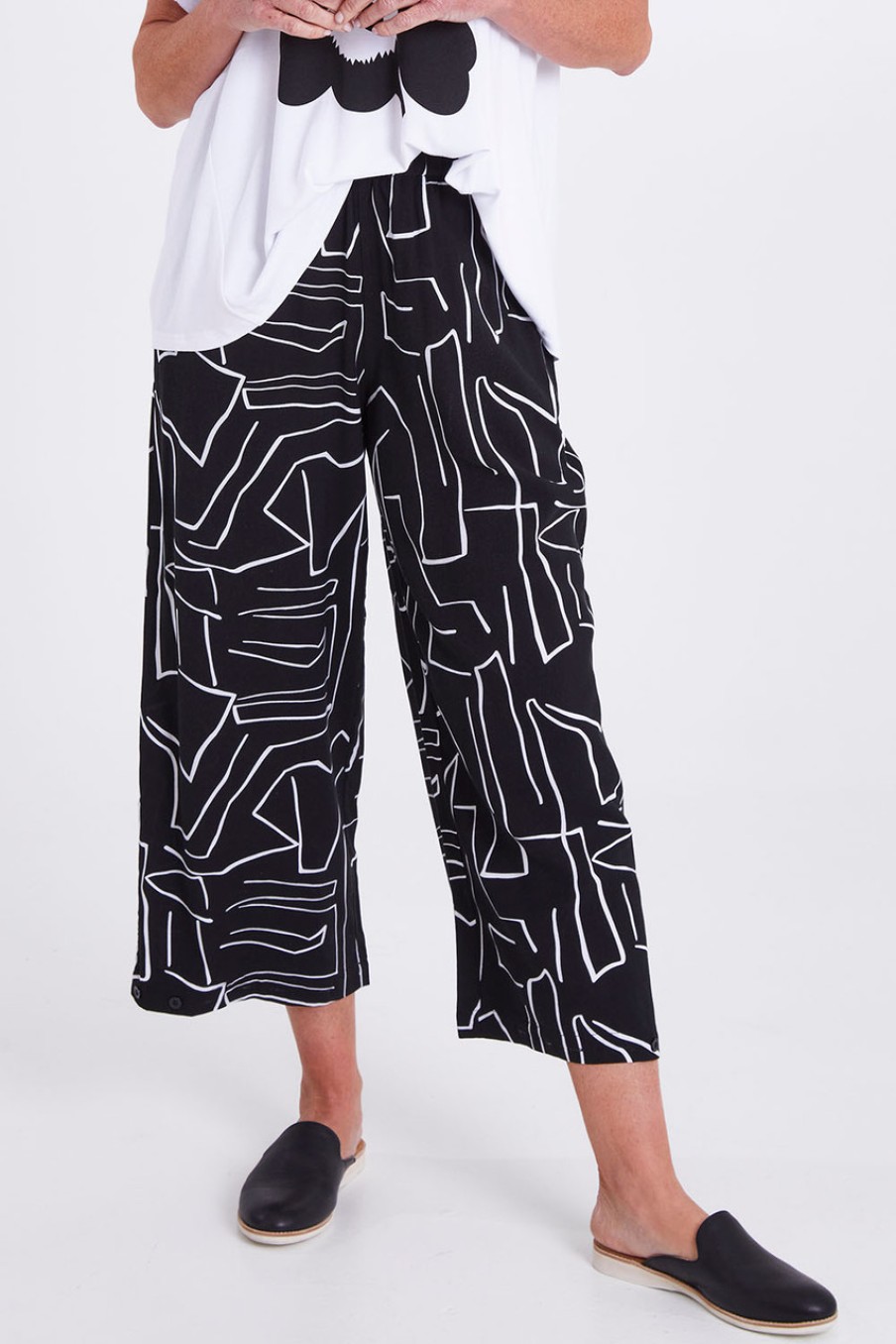 Pants & Leggings Clarity By Threadz | Empire Pant Black