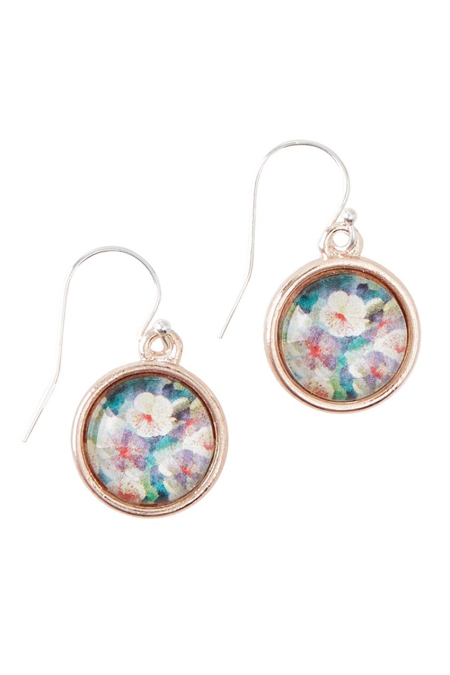 Accessories Nest Of Pambula | Secret Garden Sterling Silver Drop Earrings Metallic