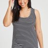 Tops bird keepers | The Keepers Striped Rib Tank